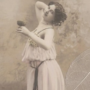 LOT de 2 Paola (Paula) MONTI, danseuse aux pieds nus d'avant 1905 à la mode grecque, cartes postales anciennes