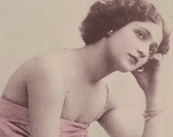 RIDOTTO Era 96,35 C 1905 Antico Molto RARO Edizione russa Foto di gabinetto di Lina CAVALIERI (1874-1944) Soprano operistico italiano