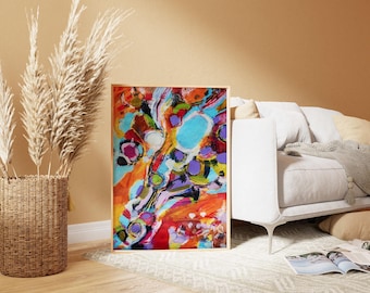 The Wild Within - Abstract Wall art: Colorful Modern Art Gislee print