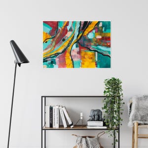 Modern Abstract Painting Print – Color Splash Wall Art – Giclée Art for Gallery Wall - No.4