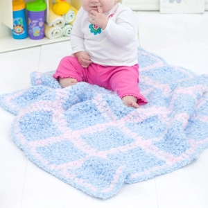 Simple Squares Crochet Blanket Pattern