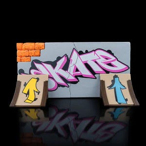 Graffiti Wall ** Fingerboards Kate Park ** | Impresso em 3D | Rampa de lançamento | Personalizável