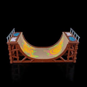 Half-Pipe ** Fingerboards skate Park ** | Impresso em 3D | Personalizável