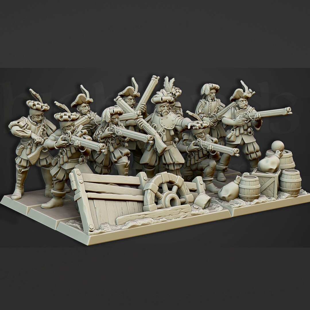 Arquebuiers Imperial Troops | Highlands Miniatures | 28mm 32mm 54mm ...