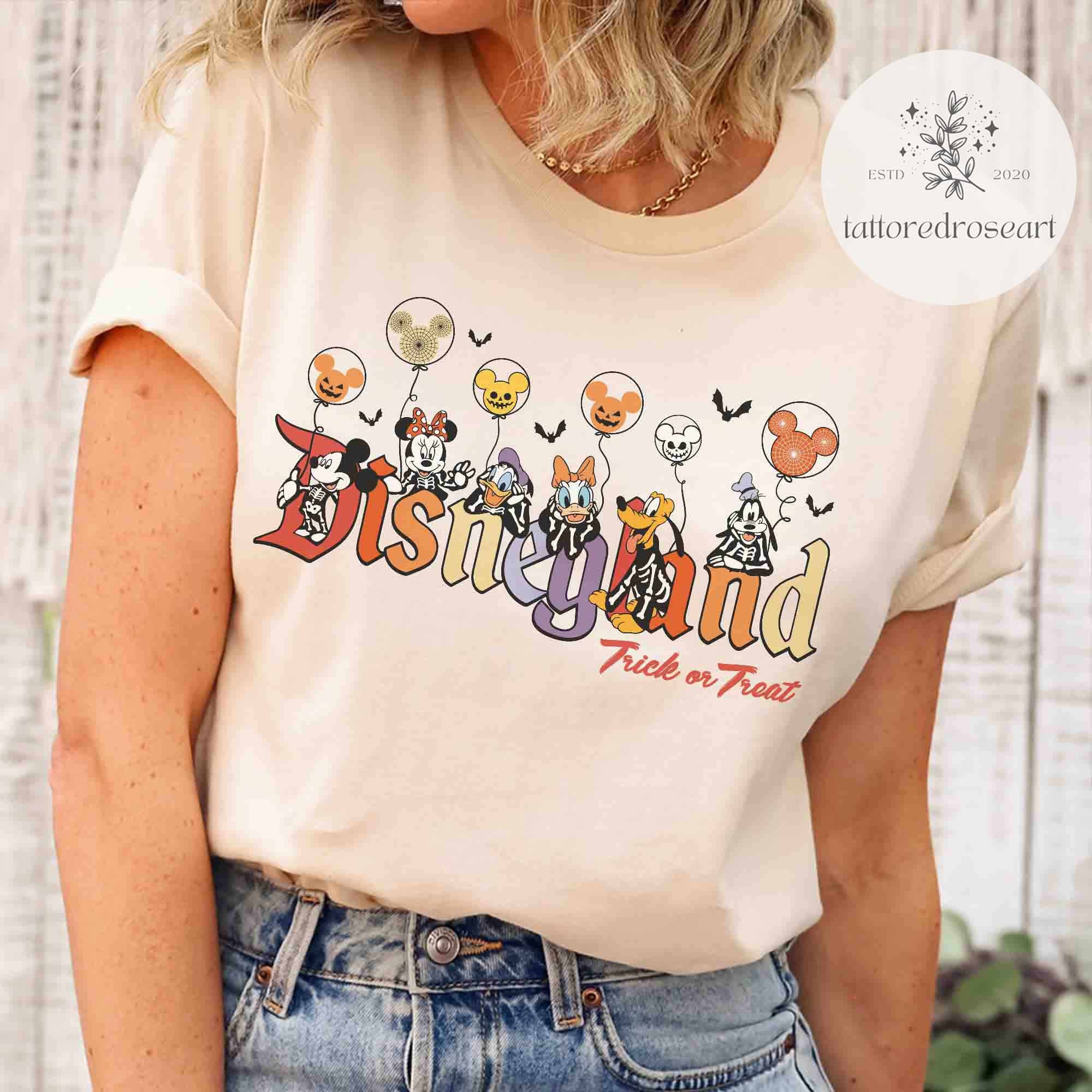 Discover Vintage Disneyland Halloween shirt, Vintage Disney Halloween, Vintage Disney Castle Halloween, Disney Halloween Family shirts