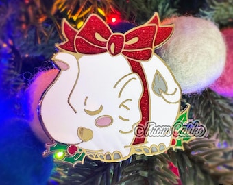White Elephant Gift Enamel Pin