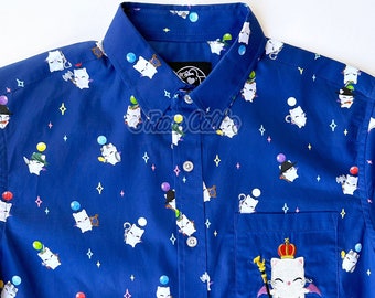 Good King Moggle Mog Moogle Button Up Shirt