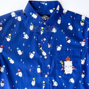 Good King Moggle Mog Moogle Button Up Shirt