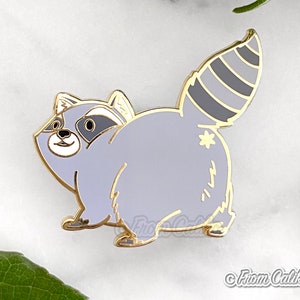 Raccoon Trash Panda Butt Hard Enamel Pin