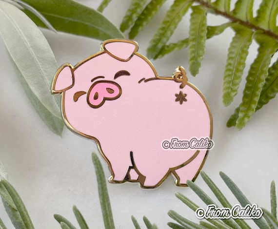 豚のお尻のハードエナメルピン - Etsy 日本