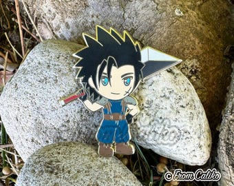 Final Fantasy VII 7 FF7 FFVII Enamel Pins - Cloud Sephiroth Zack