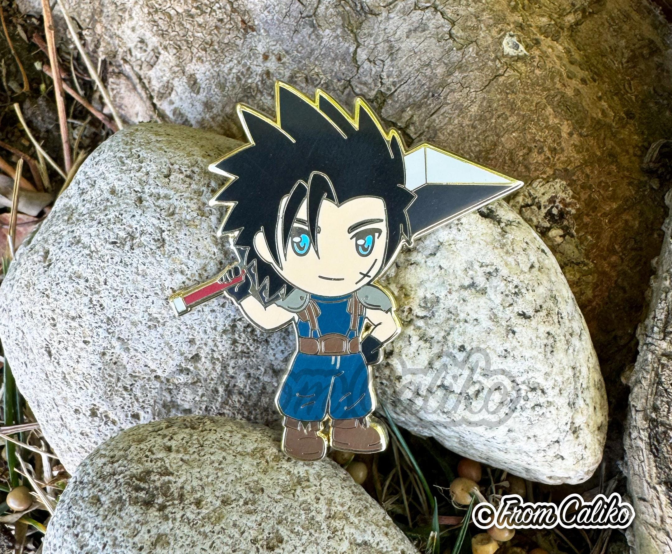 ファイナルファンタジーVII エナメルピン - クラウド セフィロス