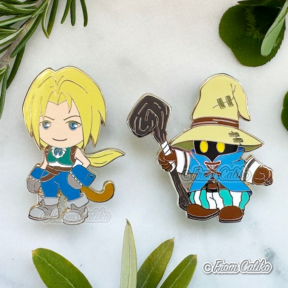 Final Fantasy IX 9 FF9 Enamel Pins - Zidane and Vivi - Etsy