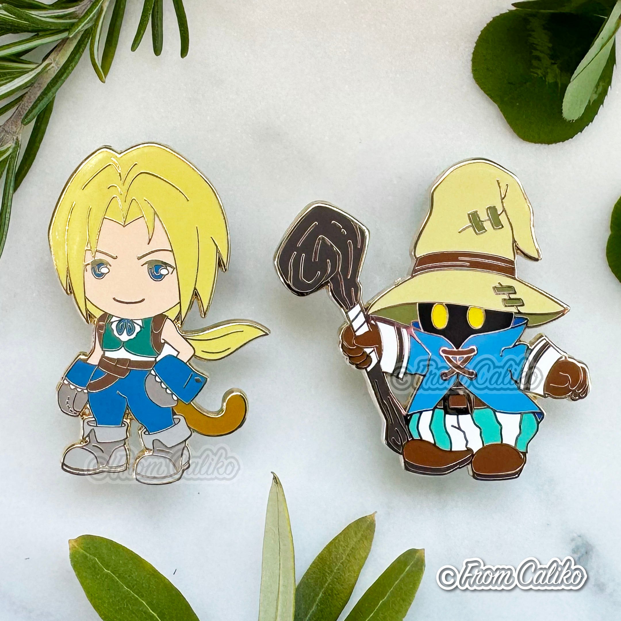 Final Fantasy IX 9 FF9 Enamel Pins - Zidane and Vivi - Etsy