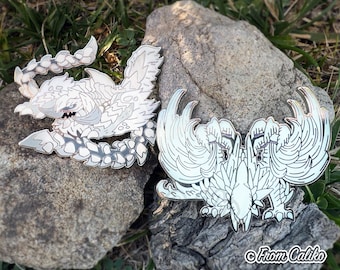 Monster Enamel Pins – Arkveld & Zoh Shia Glow-in-the-Dark