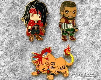 Final Fantasy VII 7 FF7 FFVII Enamel Pins - Vincent Barret Red XIII