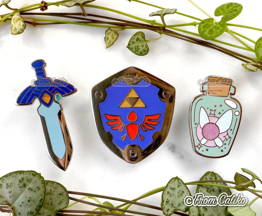 Zelda Items Hard Enamel Pins Zelda Breath of the Wild Master Sword