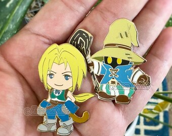 Final Fantasy IX 9 FF9 Enamel Pins - Zidane and Vivi - Etsy