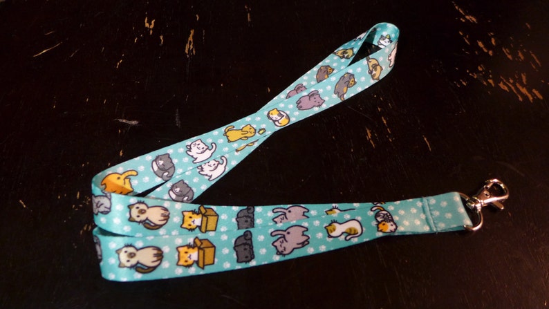 Adorable Cat Lanyard Neko Atsume Style image 3