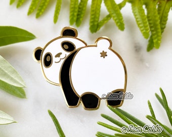 Panda Butt Hard Enamel Pin