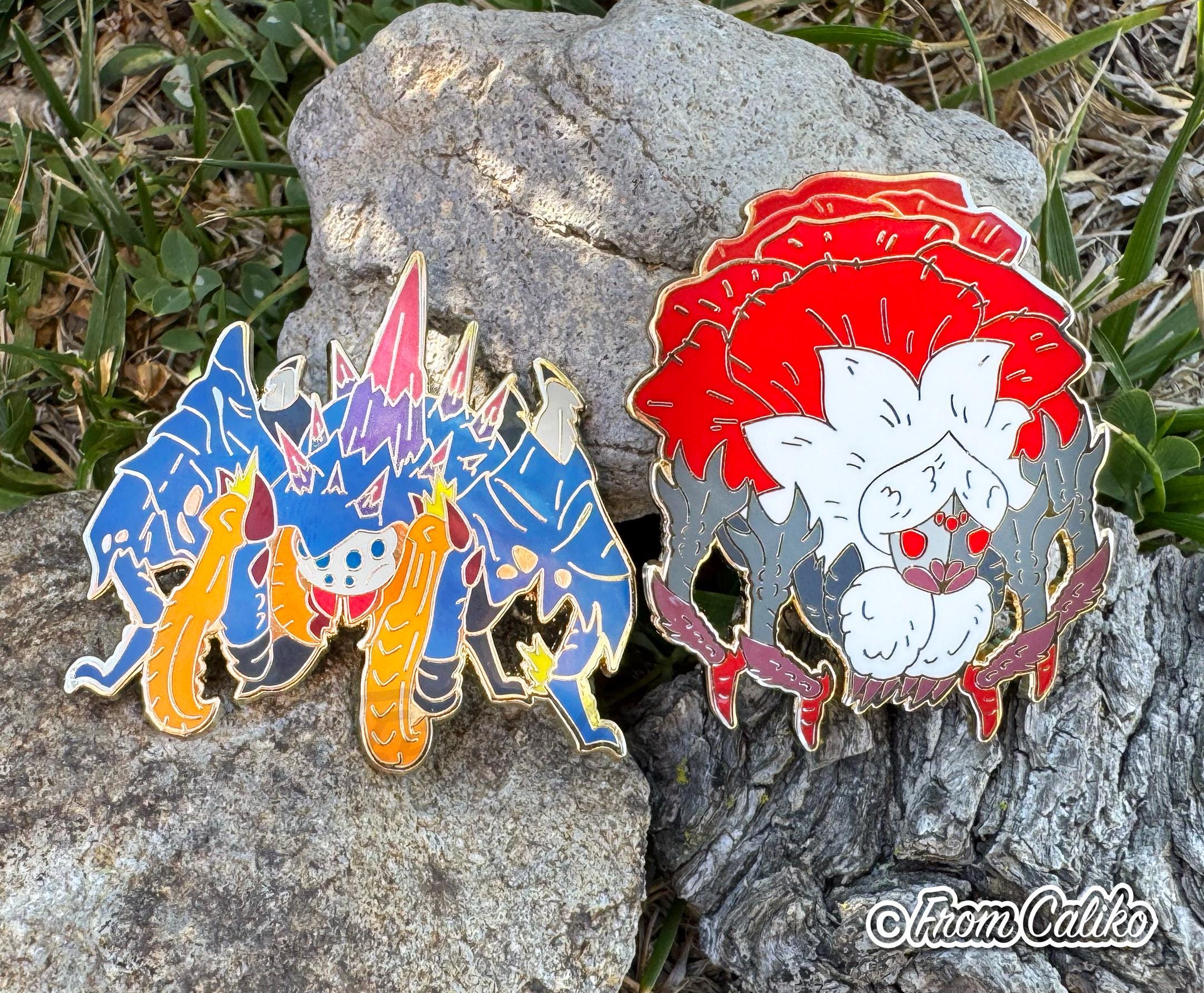 Monster Enamel Pins – Lala Barina & Nerscylla Glow-in-the-dark - Etsy