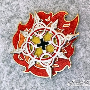 Kingdom Hearts Pin - Spinning Axel Chakram Enamel Pin Spinner