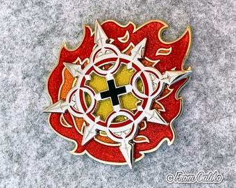 Kingdom Hearts Pin - Spinning Axel Chakram Enamel Pin Spinner