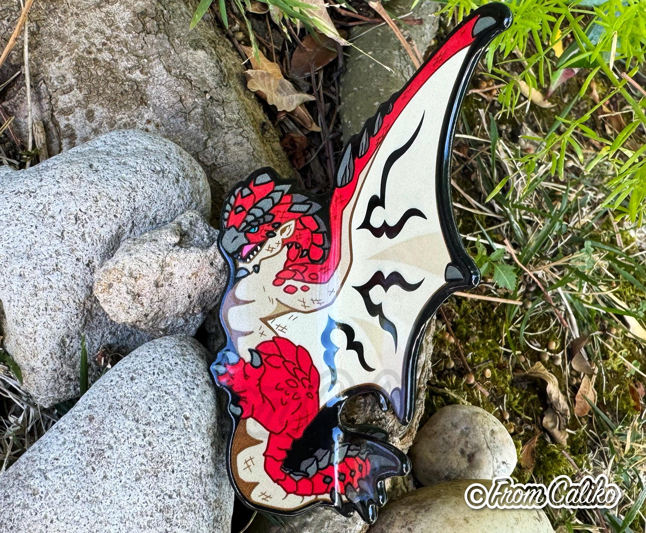 King of the Skies Red Dragon Video Game Hair Claw - Etsy