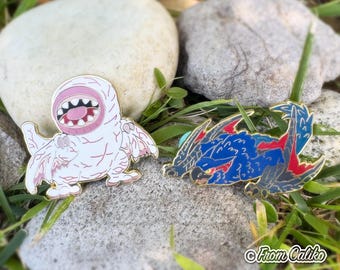 Monster Enamel Pins – Khezu and Nargacuga