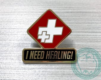 I Need Healing 1.25" Hard Enamel Pin