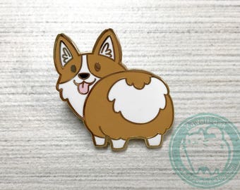 Corgis Hintern Hard Emaille Pin