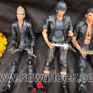 Final Fantasy XV FFXV Weapons Enamel Pins Noctis Ignis Prompto Gladiolus Sword Daggers Gun image 2