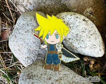 Final Fantasy VII 7 FF7 FFVII Enamel Pins - Cloud Sephiroth Zack