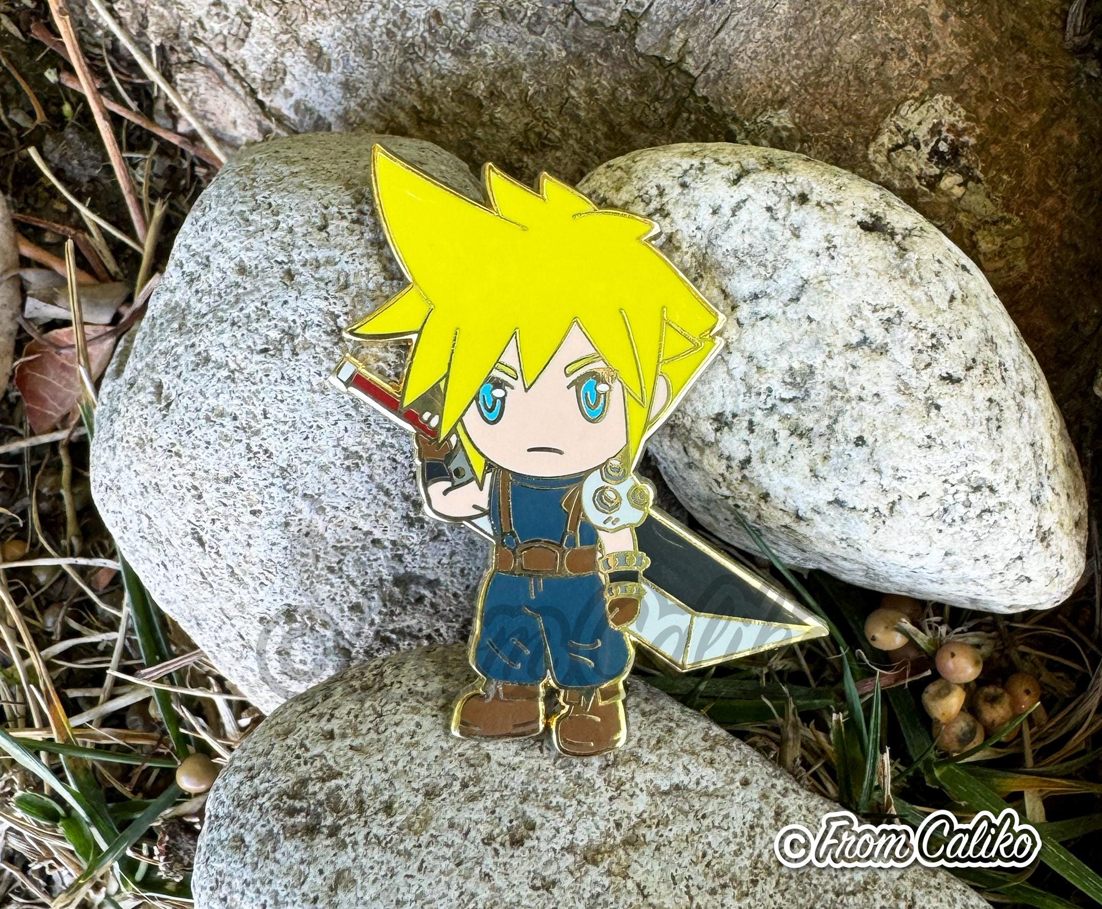 Final Fantasy VII 7 FF7 FFVII Enamel Pins - Cloud Sephiroth Zack