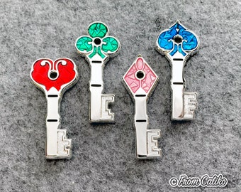 Raccoon City Police Station Keys Spade Club Heart Diamond Remake 2019