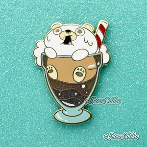 Root Bear Float Hard Enamel Pin - Root Beer Float Pin