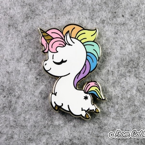 Rainbow Unicorn Butt Hard Enamel Pin
