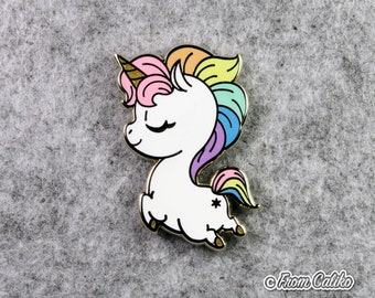 Rainbow Unicorn Butt Hard Enamel Pin