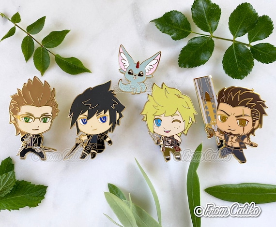 Final Fantasy Xv Ffxv Enamel Pins Noctis Ignis Prompto Etsy