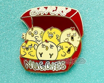 Chicky Nuggies Enamel Pin - Chicken Nuggets Pin