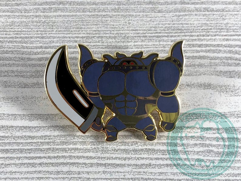 Final Fantasy Monster Enamel Pins Marlboro Behemoth Flan Bomb Iron Giant image 6