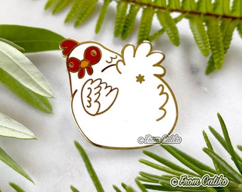Hühner Hintern Hard Enamel Pin