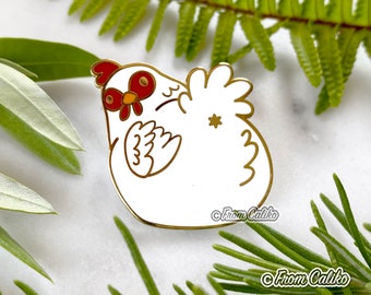 Chicken Butt Hard Enamel Pin