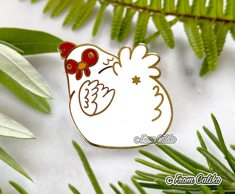 Chicken Butt Hard Enamel Pin