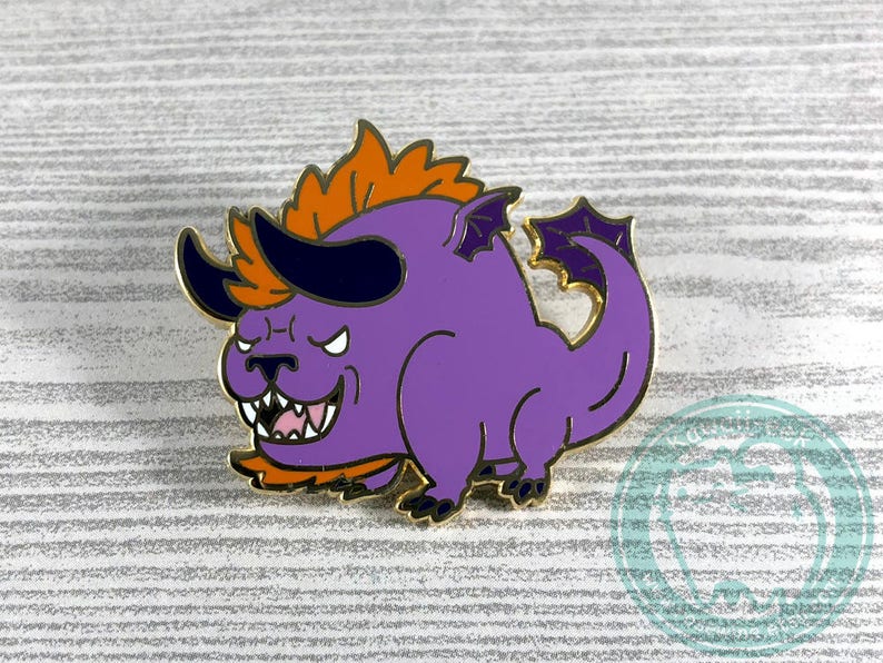 Final Fantasy Monster Enamel Pins Marlboro Behemoth Flan Bomb Iron Giant image 4