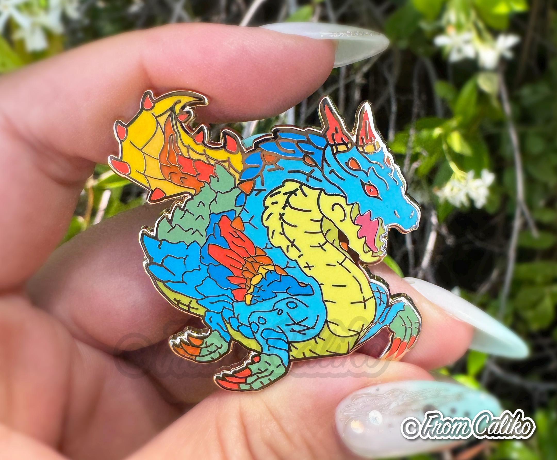 Monster Enamel Pins – Mizutsune and Lagiacrus - Etsy