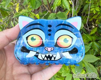 K-Pop Derpy Blue Tiger Hair Claw