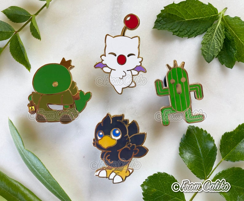 Final Fantasy Enamel Pins Cactuar Chocobo Moogle Tonberry King image 3