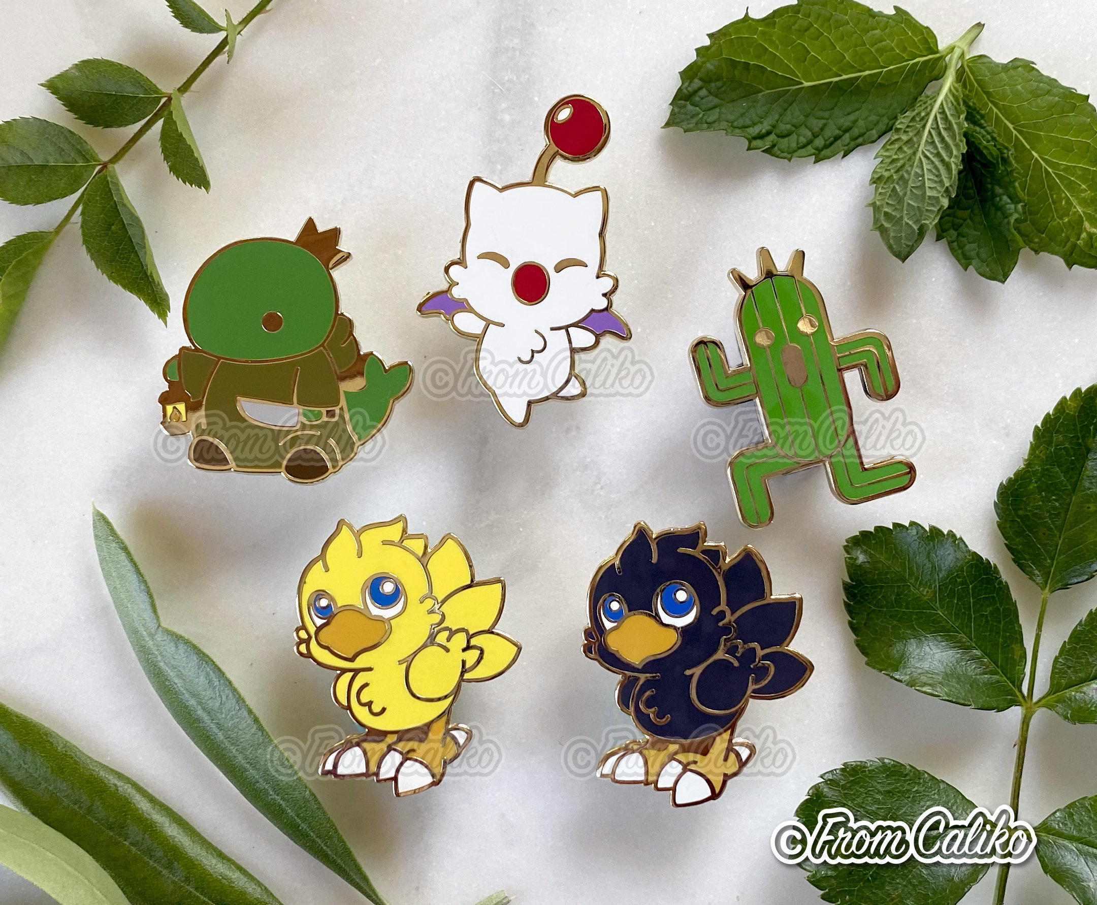 ファイナルファンタジー エナメルピン - サボテンダー チョコボ