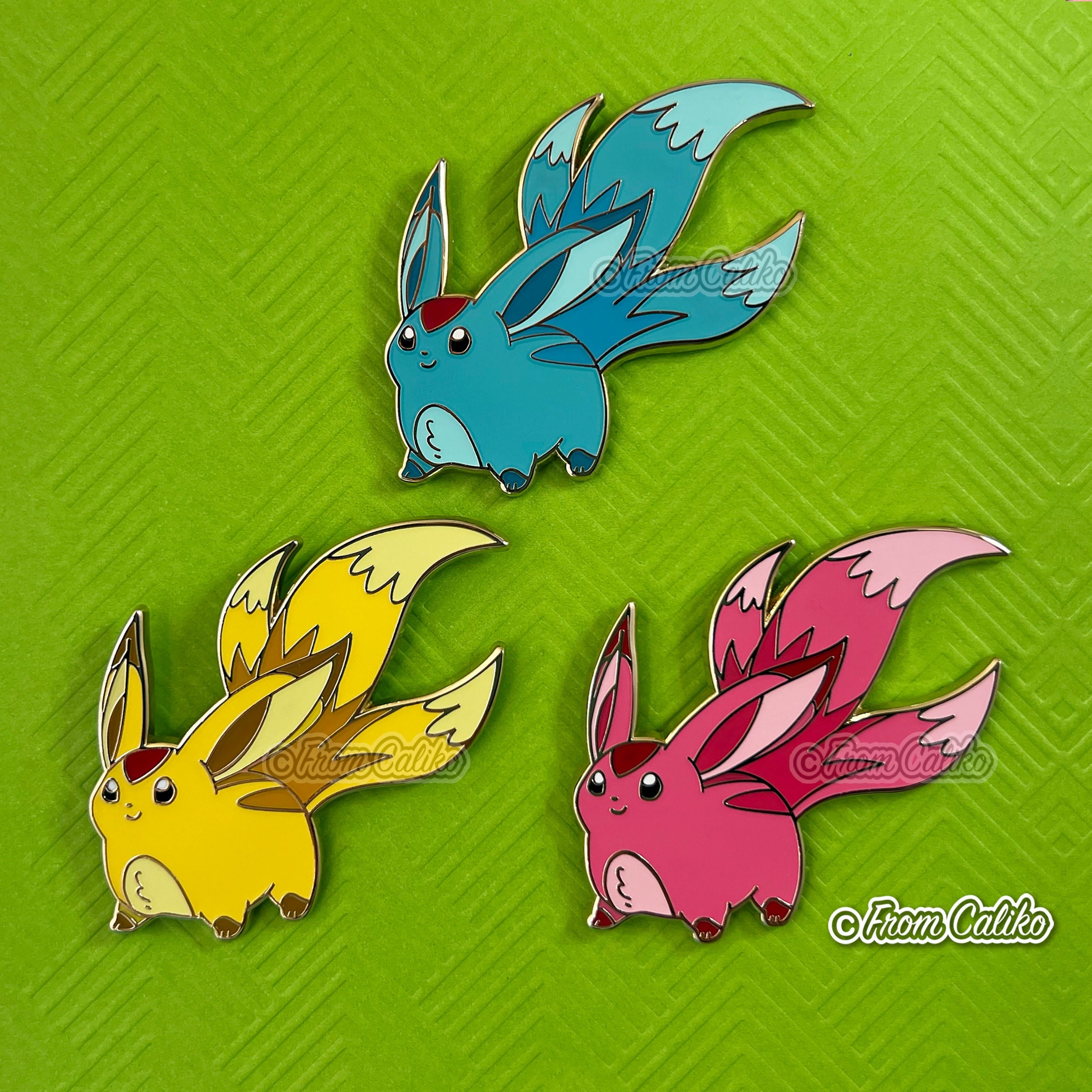 Set of 9 Eeveelutions Enamel Pins – FromCaliko